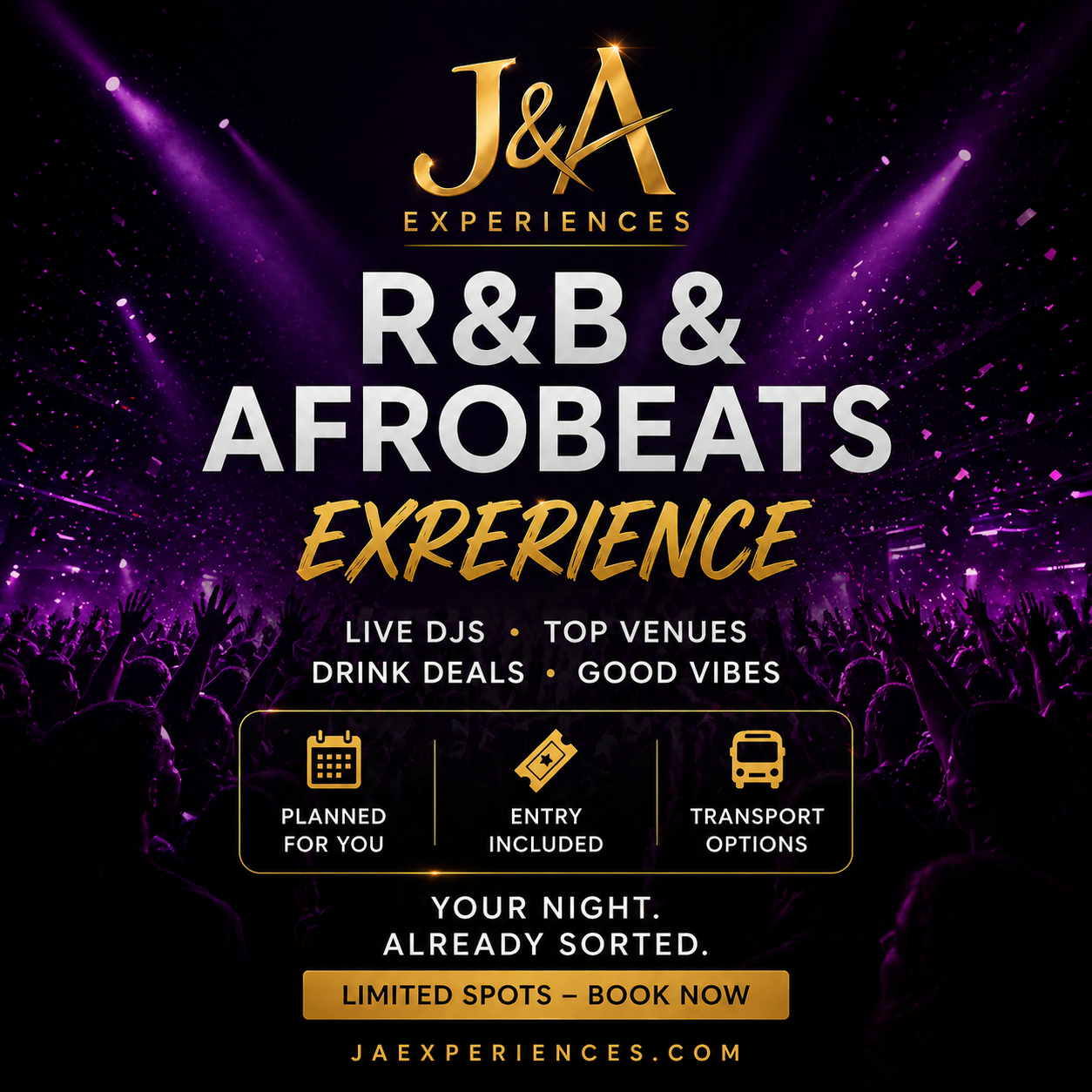 R&B and Afrobeats poster